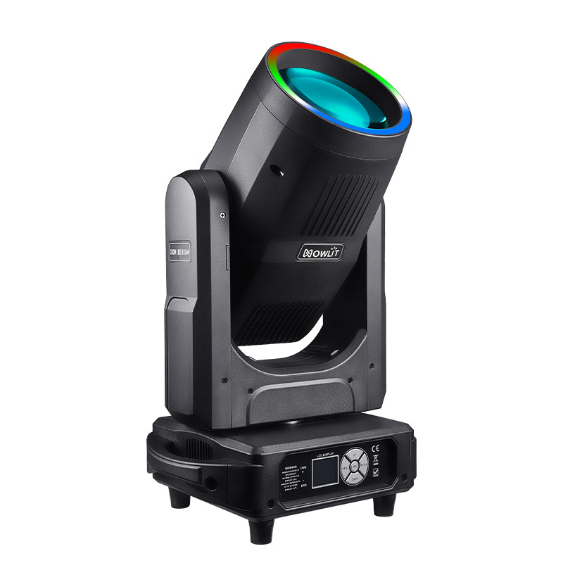 NOWLIT 120W laser beam light with LED strip featuring powerful narrow beam output