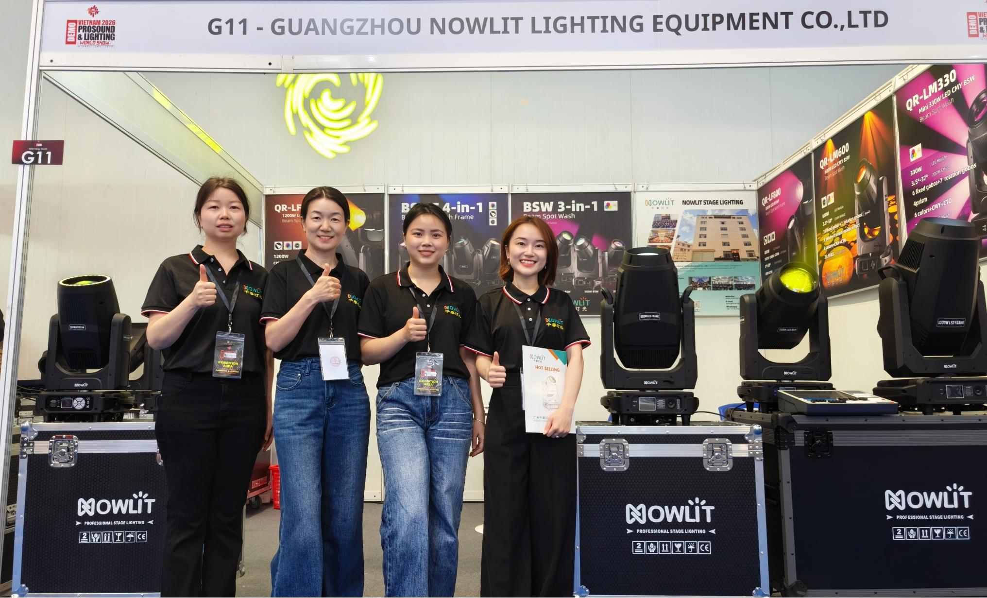 NOWLIT en Pro Sound & Lighting Vietnam 2026: Lo más destacado del primer día