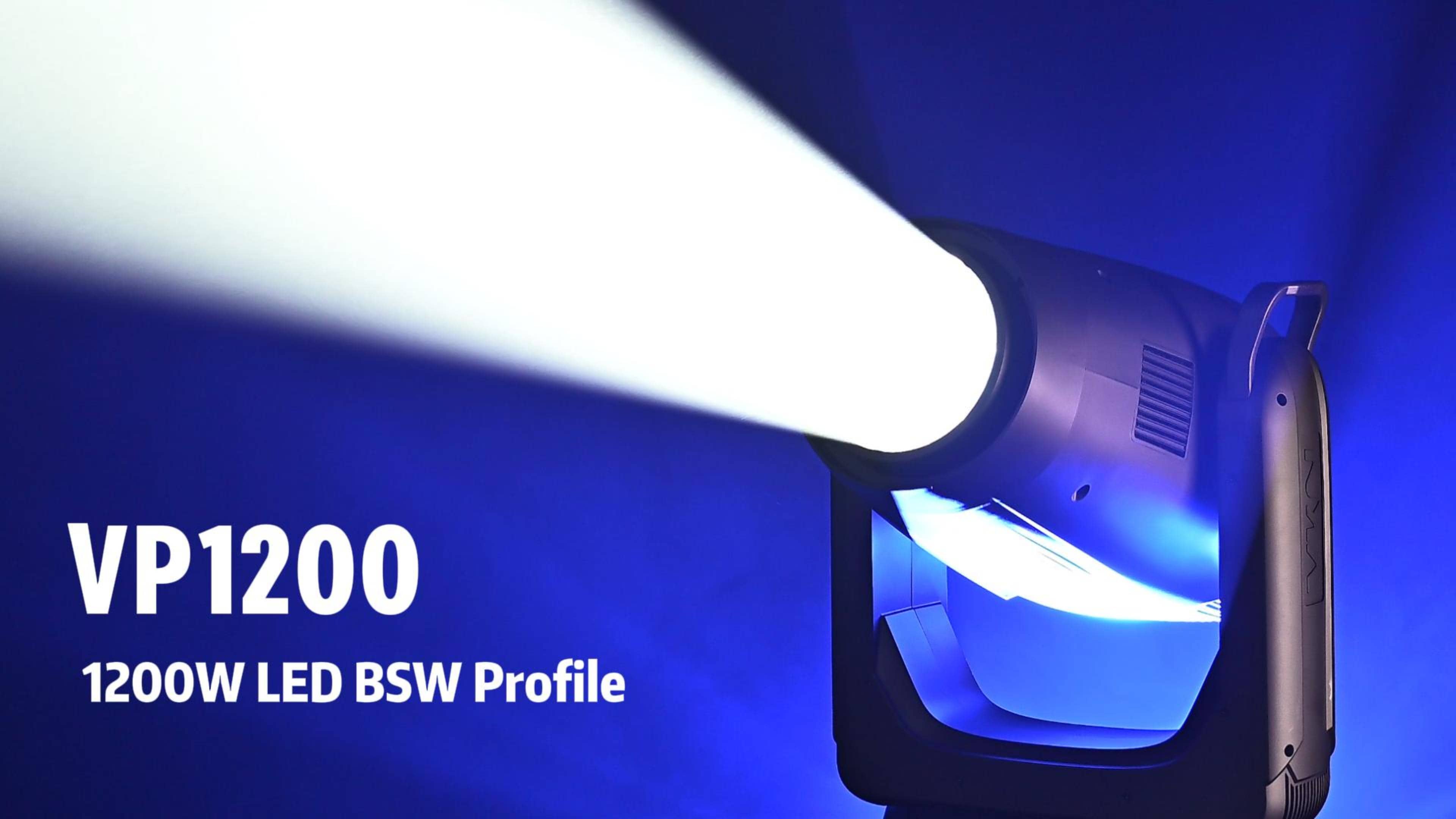 Cabezal móvil de perfil BSW VP1200 de 1200 W